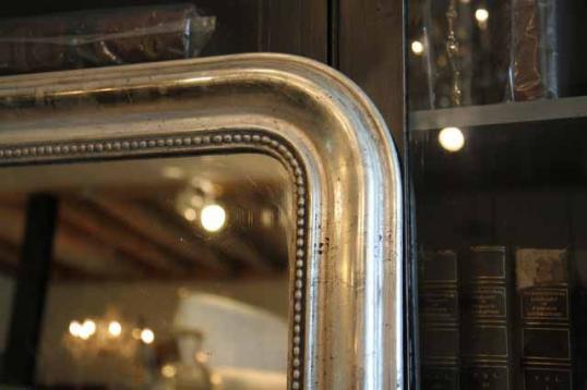 Louis Philippe Silver Gilt Mirror