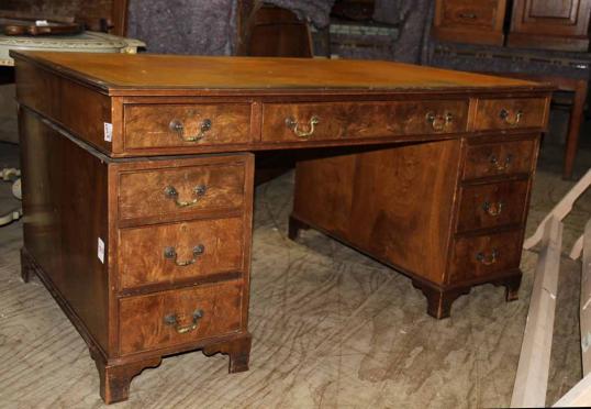 Walnut Pedestal Desk