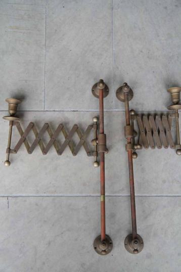 English Brass Wall Lights