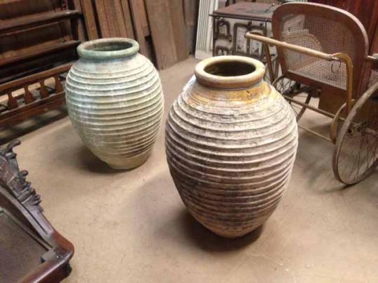Pair of Olive Pots