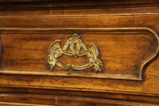 French Walnut Period Louis XIV Commode