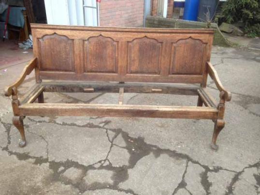 English Oak Period Settle