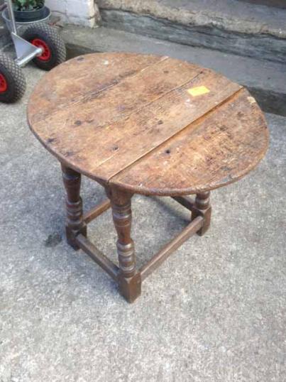 English Oak MiniatureDrop Leaf Table