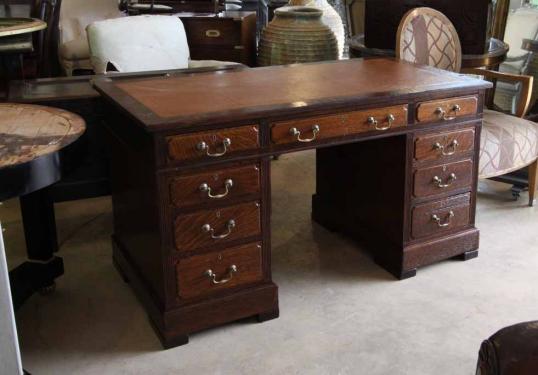 English Pedestal Desk