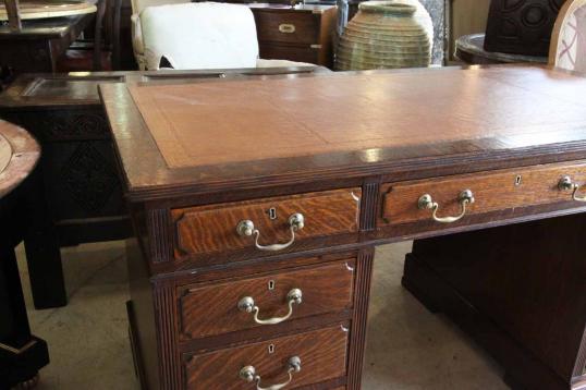 English Pedestal Desk