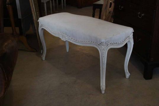 Louis XV Painted Upholstered Stool