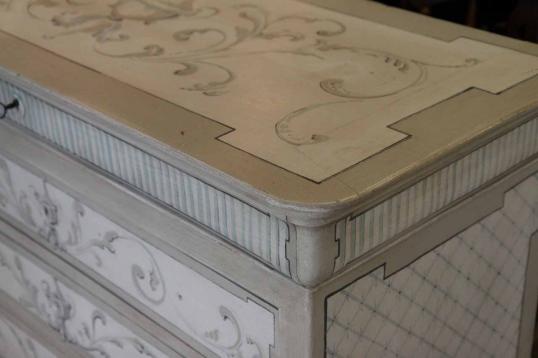 French Painted Commode