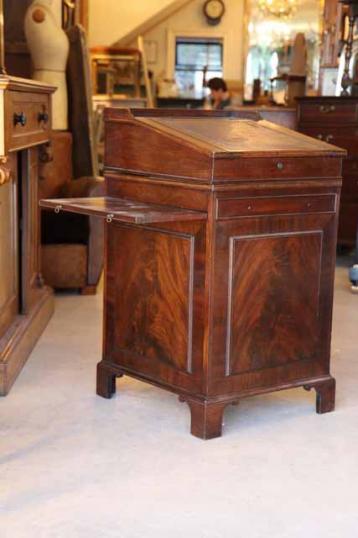 English Mahogany Davenport Desk