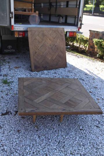 French Parquetry Oak Floor Slabs/Table Tops