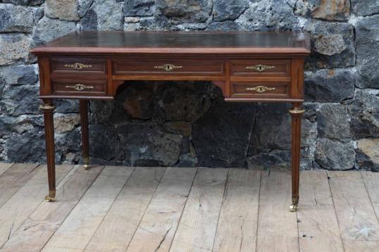 French Walnut Bureau Plat