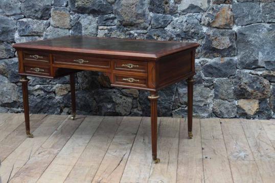 French Walnut Bureau Plat