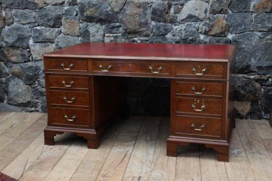 English Pedestal Desk