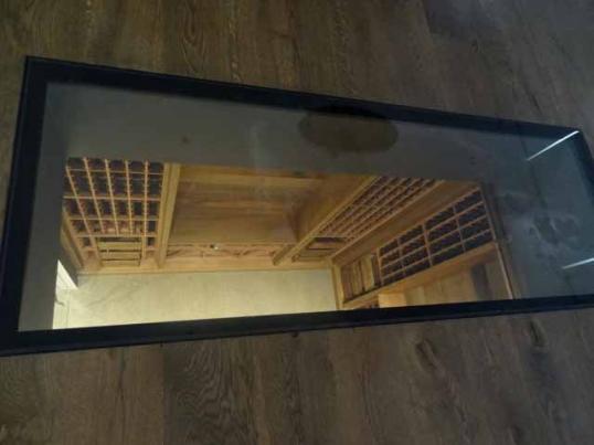 Wine Cellar Below Glass Floor