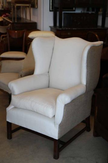 Late 19th Century English Wing Chair 