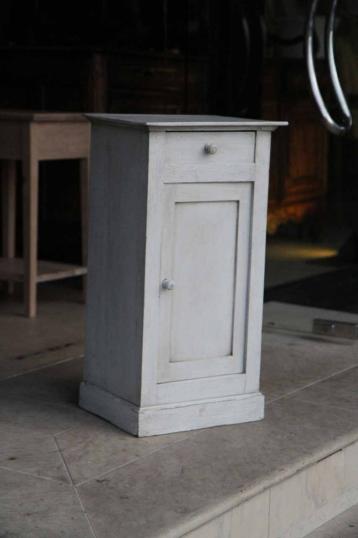 Louis Philippe Painted French Single Door Cupboard or Bedside