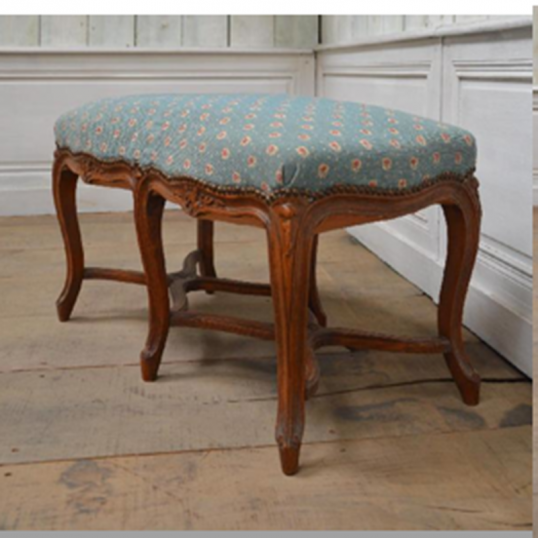 French Beechwood Louis XV Style Bench