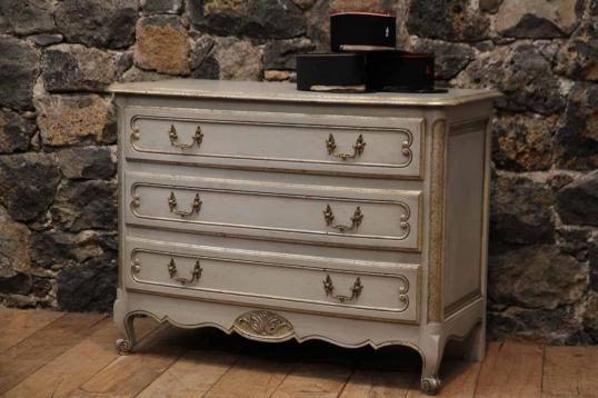 Louis XIV Style Painted French Commode