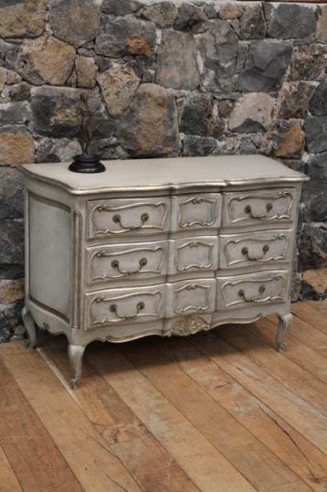 Louis XIV Style Painted French Commode