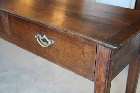 French Chestnut Three Drawer Sidetable