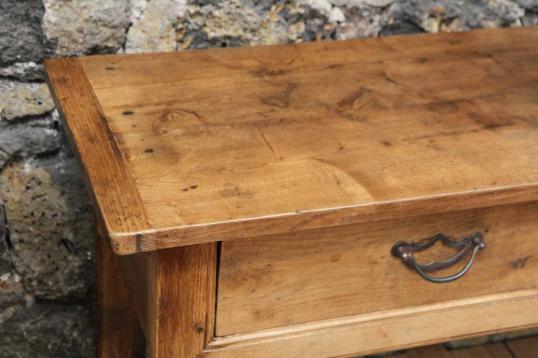 Pale Chestnut Two Drawer Sidetable
