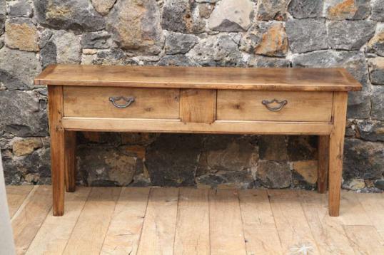 Pale Chestnut Two Drawer Sidetable