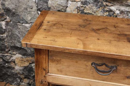 Pale Chestnut Two Drawer Sidetable