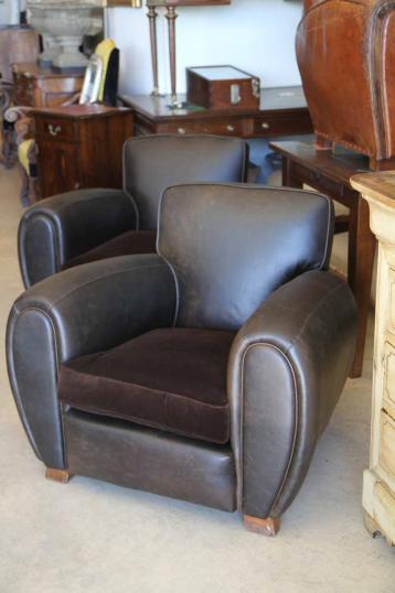 Leather Club Chairs