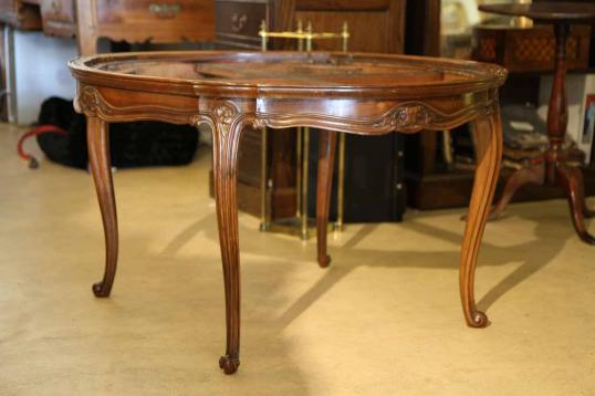 Louis XV Style Walnut Coffee Table