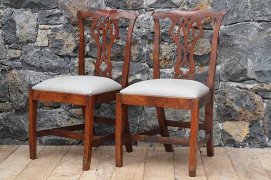 Pair of Period English Chippendale Chairs