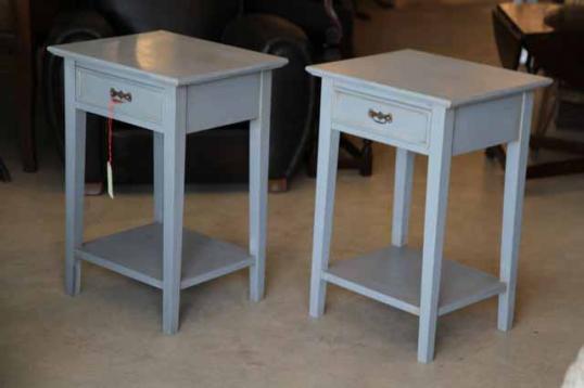 Painted Bedside Cabinets in French Grey