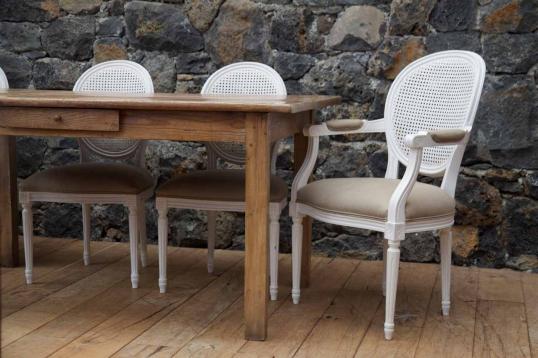 Set of French Spoon Back Dining Chairs