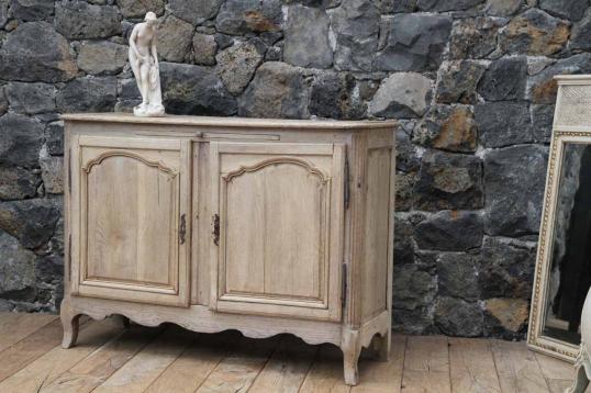 French Bleached Oak Dresser Base