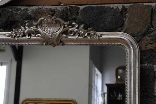 Silver Louis Philippe Mirror