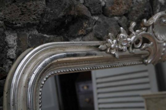 Silver Louis Philippe Mirror