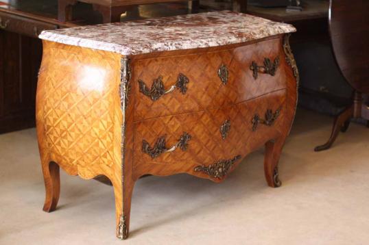 French Louis XV Bombe Commode