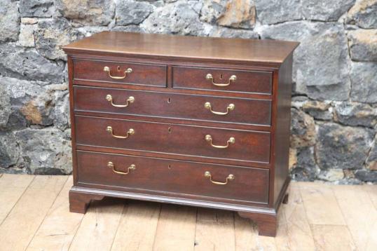 Small Georgian Oak Chest of Drawers