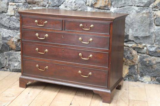 Small Georgian Oak Chest of Drawers