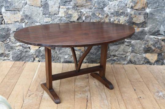 Large French Burgundian Wine Table