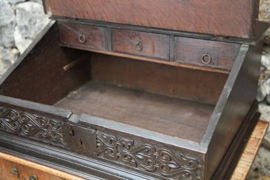 English Jacobean Deed Box
