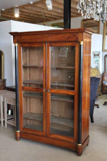 French Empire Cupboard or Display Bookcase