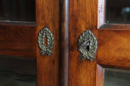 French Empire Cupboard or Display Bookcase