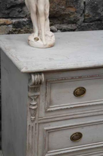 Painted Gustavian Commode or Chest of Drawers