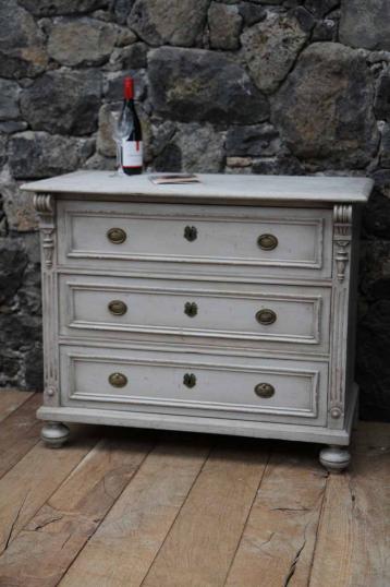 Painted Gustavian Commode or Chest of Drawers