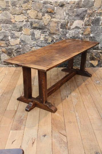 English Oak Period Refectory Table