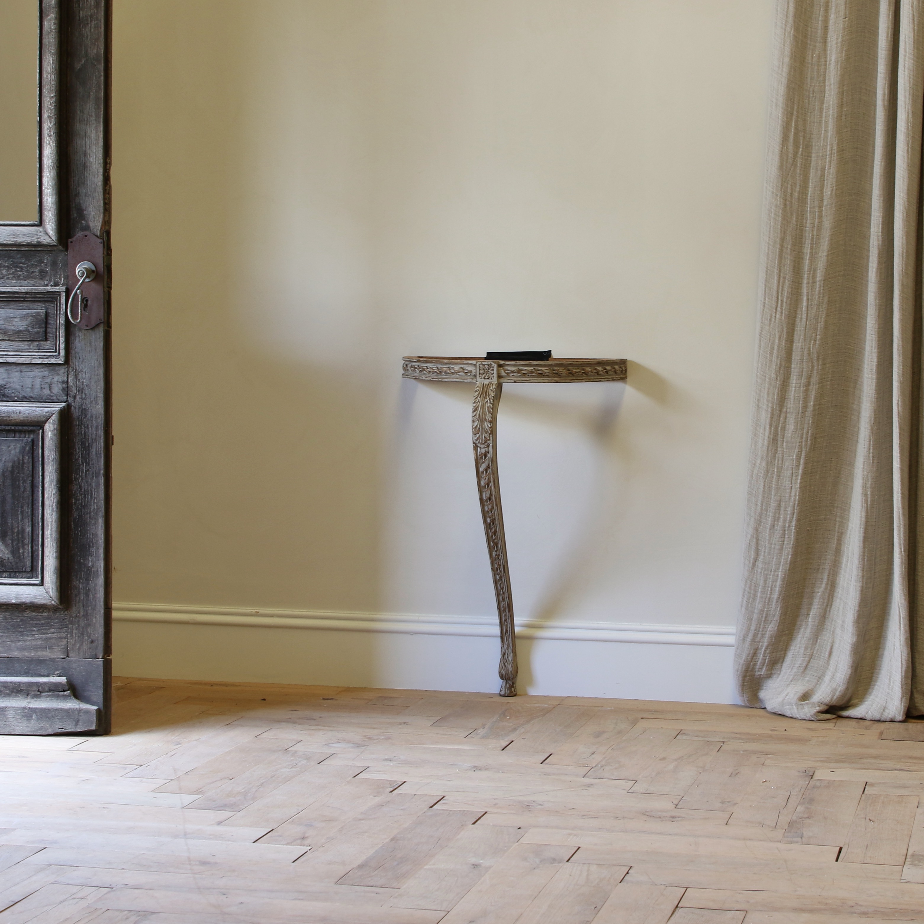  French Painted Period Console with Stone Top