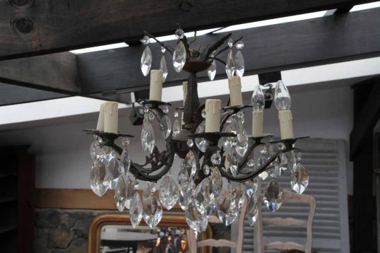 Antique Chandelier with Nine Lights