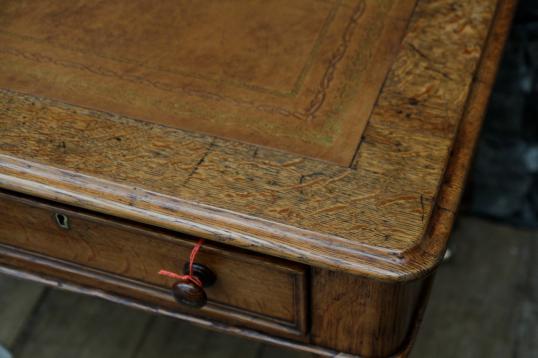 English Two Drawer Writing Table