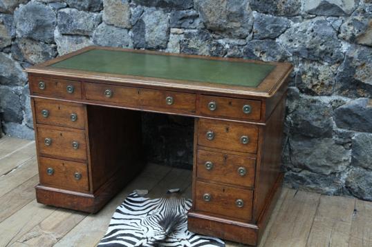 English Pedestal Desk