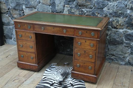 English Pedestal Desk