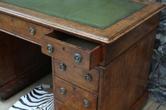 English Pedestal Desk